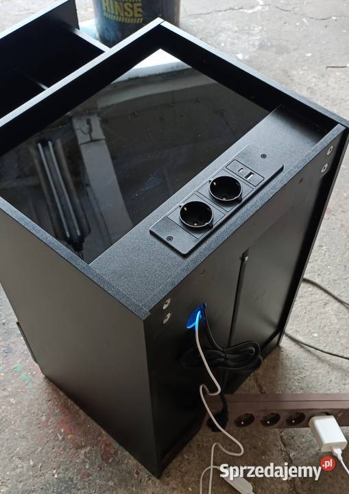 Szafka nocna czarna oświetlenie LED 40x35x60 lubuskie Gorzów Wielkopolski