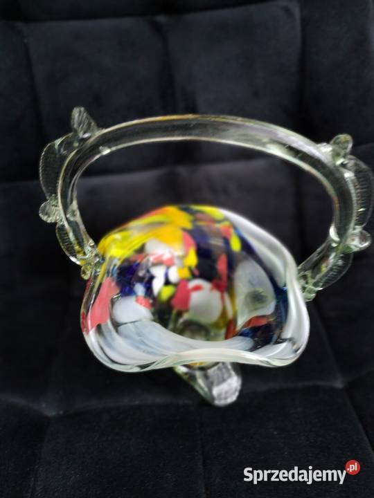 Duży koszyk kolorowy prl Choszczno