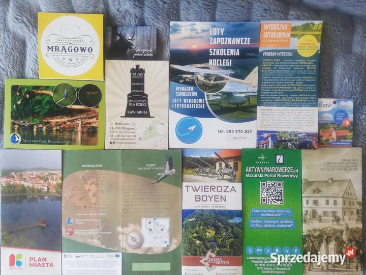 Mazury nowe foldery turystyczne Wronki