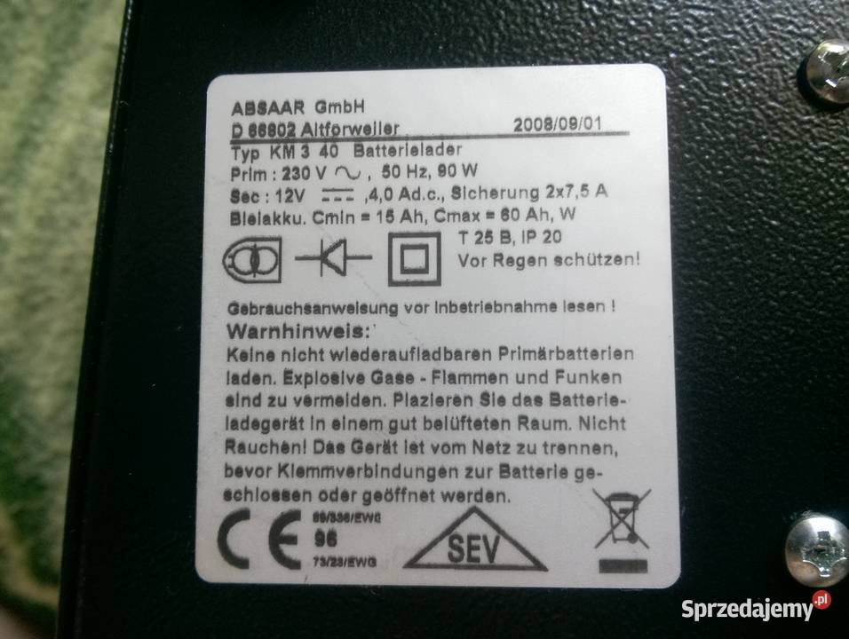 Prostownik ABSAAR 12V 6A