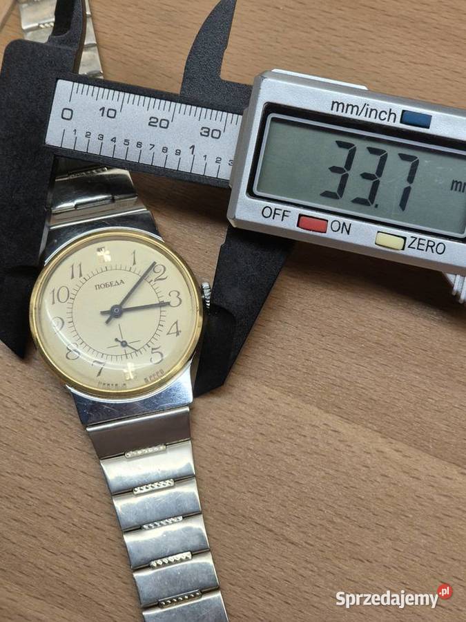 Zegarek mechaniczny Pobeda Chorzów