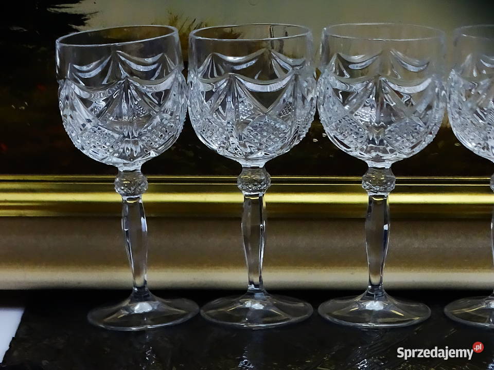 Kieliszki kryształowe zestaw 6 sztuk ręcznie Biłgoraj