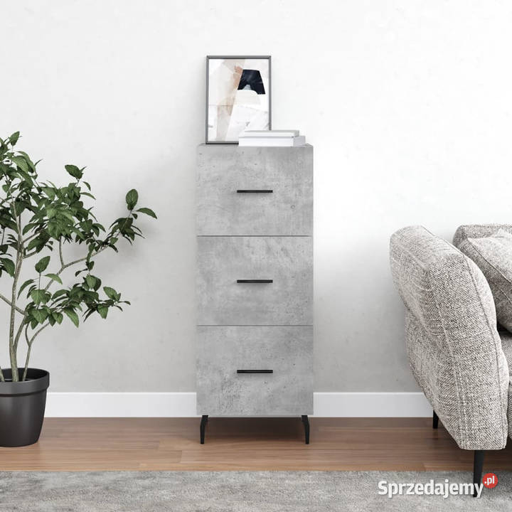 Szafka szarość betonu 345x34x90 materiał Pozostałe Warszawa