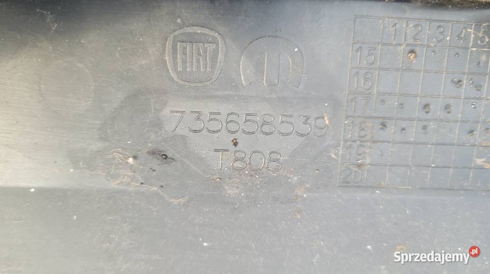 FIAT TIPO II SEDAN DOKŁADKA ZDERZAKA TYL SPOILER Ruda Śląska sprzedam