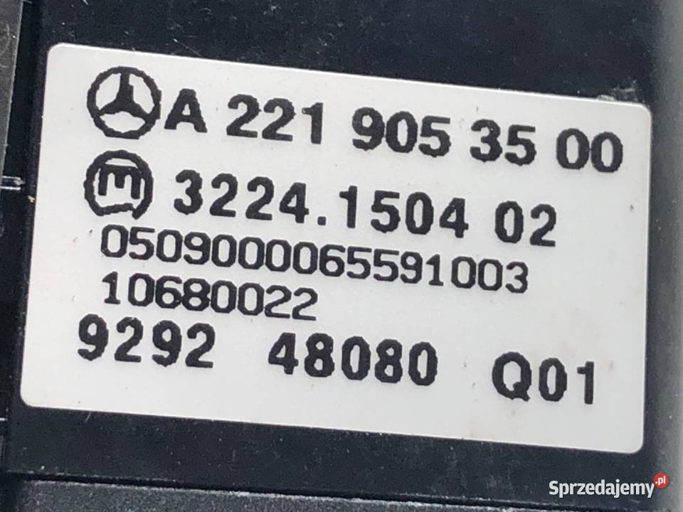 WŁĄCZNIK ŚWIATEŁ MERCEDES W221 A2219053500 0513 podkarpackie