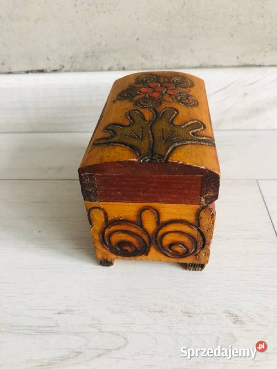 PRL Szkatułka na biżuterie pudełko organizer łódzkie Łódź