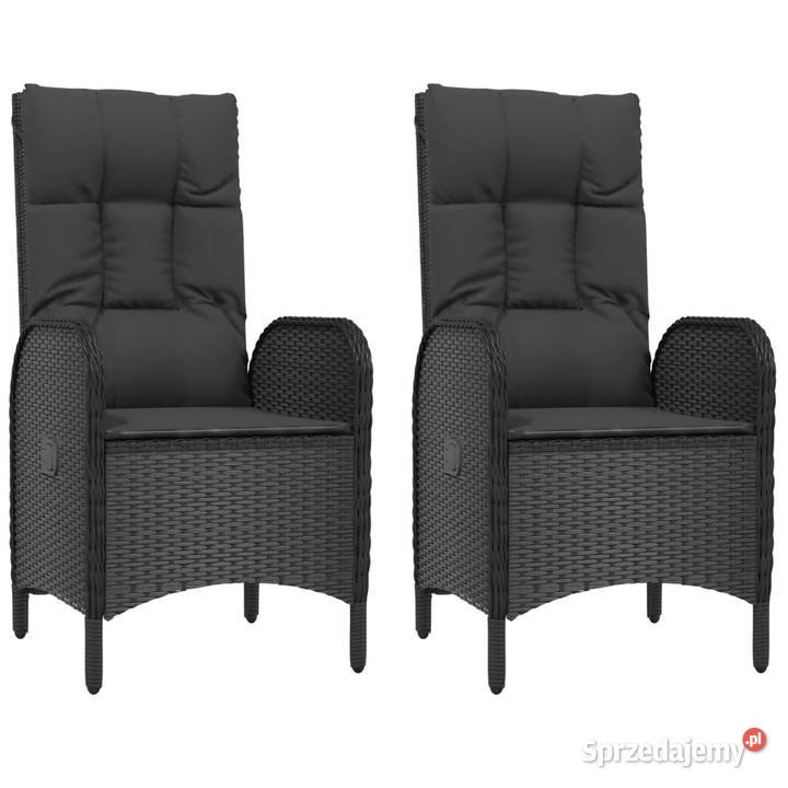 vidaXL Krzesła ogrodowe 2 polirattan mazowieckie