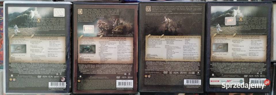 Płyty DVD Władca pierścieni pakiet 4 sztuki Warszawa sprzedam