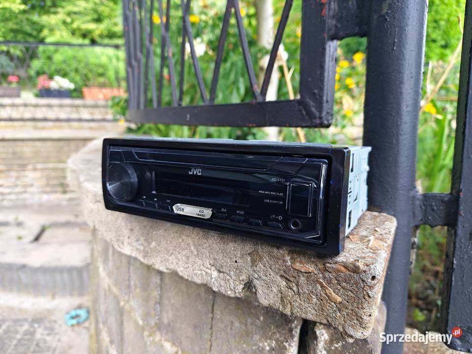 Radio samochodowe 1DIN JVC KDX151 AUXUSB Wysyłka zdejmowany panel śląskie Niegowonice