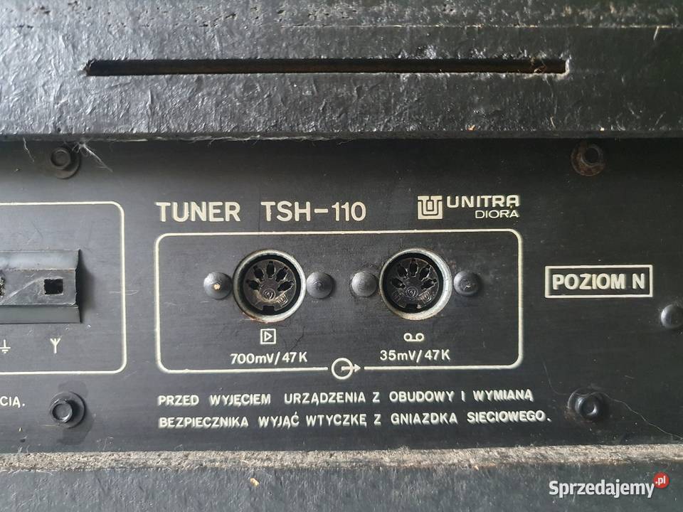 Wzmacniacz tuner stereo WSH111 TSH111 UNITRA Solnica