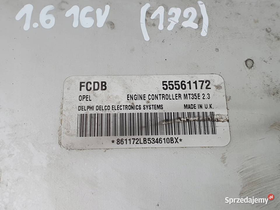 STEROWNIK SILNIKA Opel Meriva A 16 16V komputer Chełm