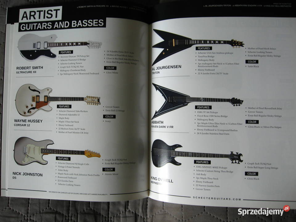 Schecter Guitar Research For 2017 katalog gitar