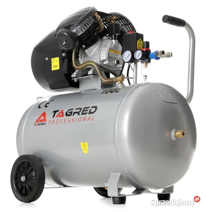 Kompresor Olejowy V2 100L sprężarka dwutłokowa