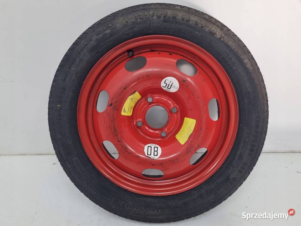 KOŁO DOJAZDOWE Peugeot 207 308 12585 R16 4x108 Chełm