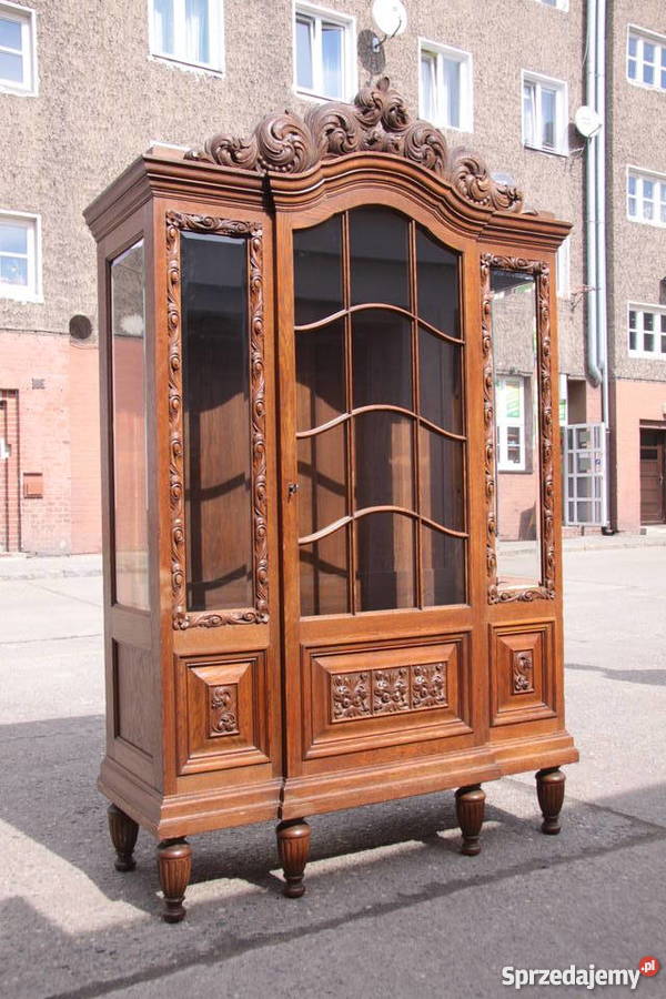 Przepiękna zgrabna biblioteczka witrynka z końca Wrocław