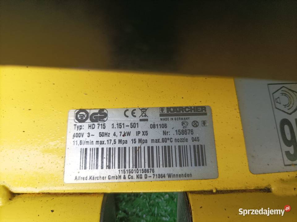 Myjka Karcher HD 715 Gwarancja Wysyłka Serwis Radom sprzedam