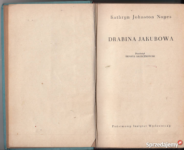 01181 DRABINA JAKUBOWA KATHRYN JOHNSTON NOYES małopolskie Czyrna