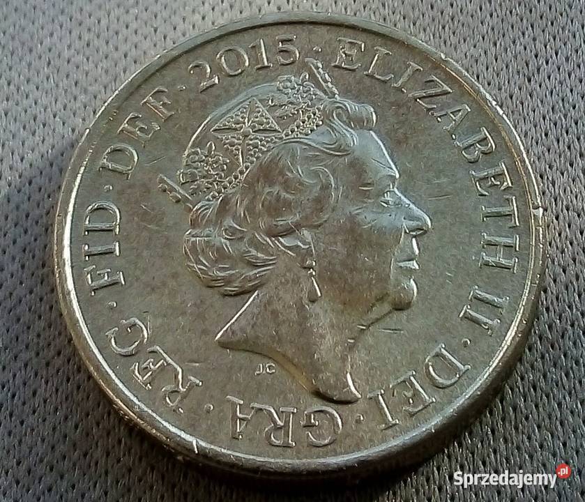 WIELKA BRYTANIAONE POUND2015 r HERB KRÓLEWSKI 4 Antyki, Sztuka, Kolekcje mazowieckie Legionowo