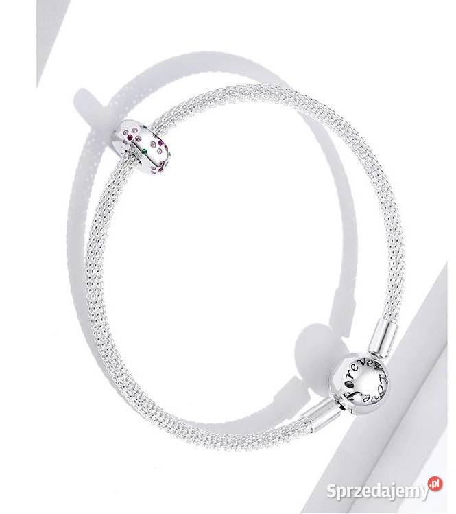 Pandora Charm koralik klips kwiatki cyronie srebrne mazowieckie Warszawa