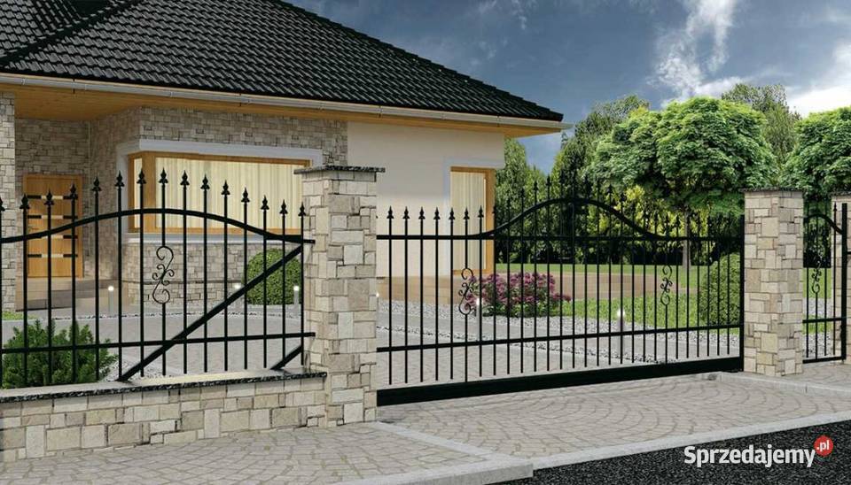 Brama przesuwna klasyczna POLBRAM 4m x 15m OCRAL Miechów