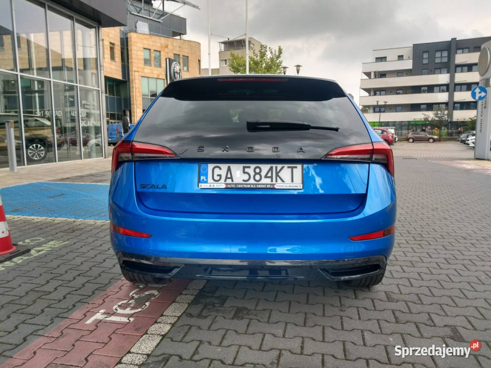 koda Scala Monte Carlo 15 TSI 150 led ambient czujnik deszczu Samochody osobowe