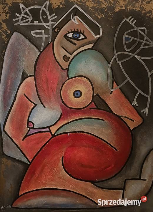Kubizm obraz akrylowy zachodniopomorskie