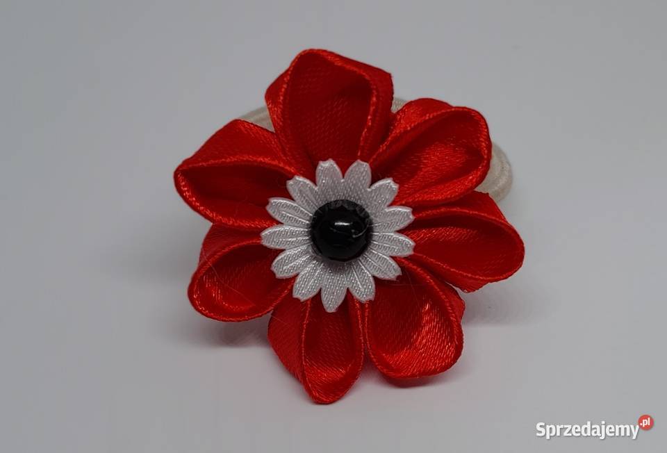 Kwiatek gumka ozdoba do włosów Kraków sprzedam