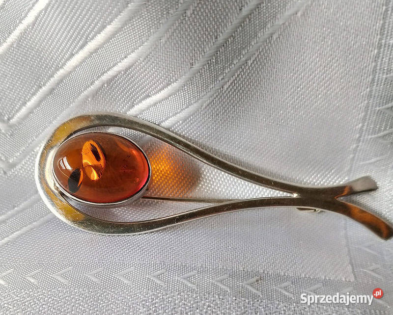 stara srebrna broszka piękna Suwałki sprzedam