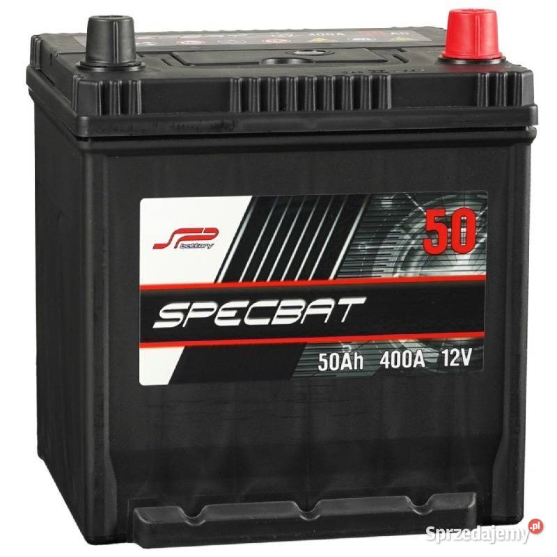 Akumulator 50Ah 400A Japan Specbat Prawy plus osobowe