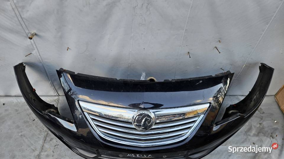 OPEL MERIVA B ZDERZAK PRZEDNI PRZÓD HALOGENY
