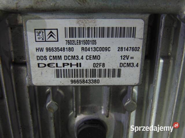 KOMPUTER SILNIKA CITROEN C5 III X7 20 HDI osobowe