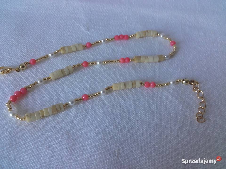 Naszyjnik koral perła swarovski mazowieckie Warszawa