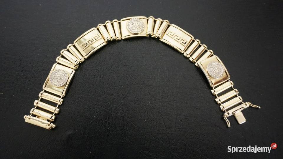 ZŁOTA GRECKA BRANSOLETA W STYLU VERSACE 35G mazowieckie Warszawa