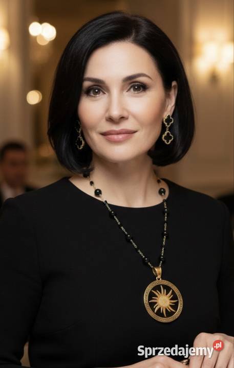 Piękny komplet damski naszyjnik i kolczyki sprzedam