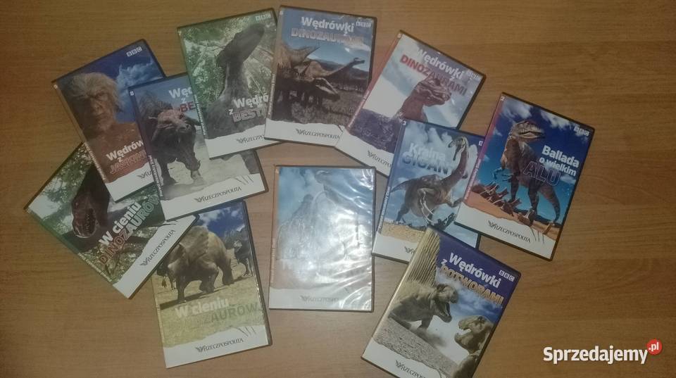 Cała kolekcja DVD wędrówki z dinozaurami Czarzyzna