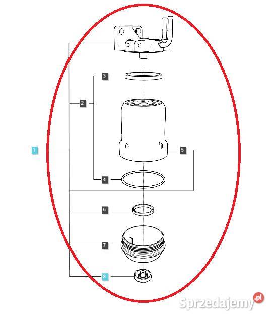 Główny filtr paliwa EGQ125 LS Tractor 40407355 Filtry Tajęcina