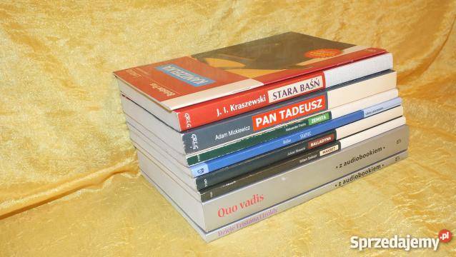 Zestaw lektur liceum z audiobookiem i nie Proza i poezja Inowrocław