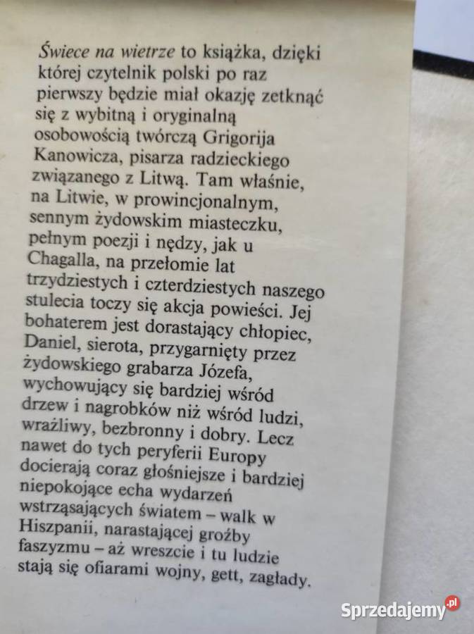 Świece na wietrze Grigorij Kanowicz sprzedam