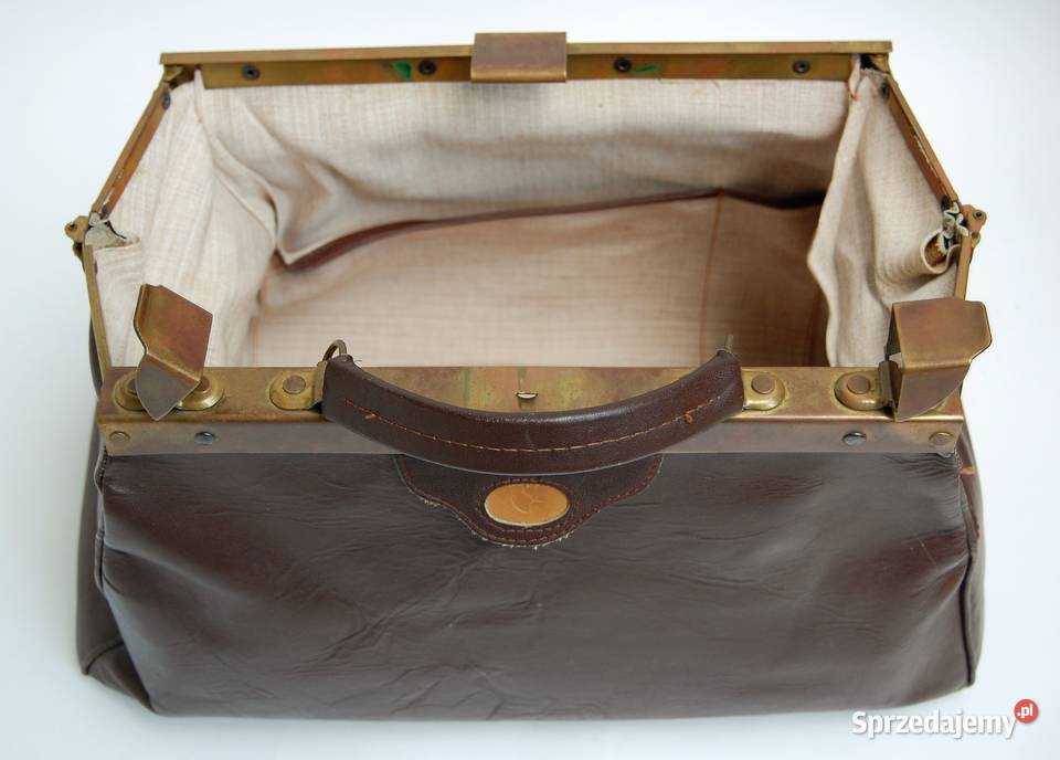 Torba podróżna skórzana vintage Francja logo Lublin sprzedam
