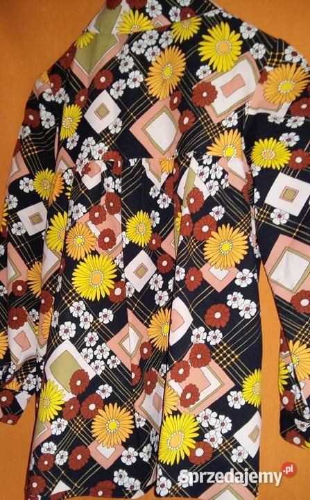 Kolorowa bluzka z długim rękawem M Łódź