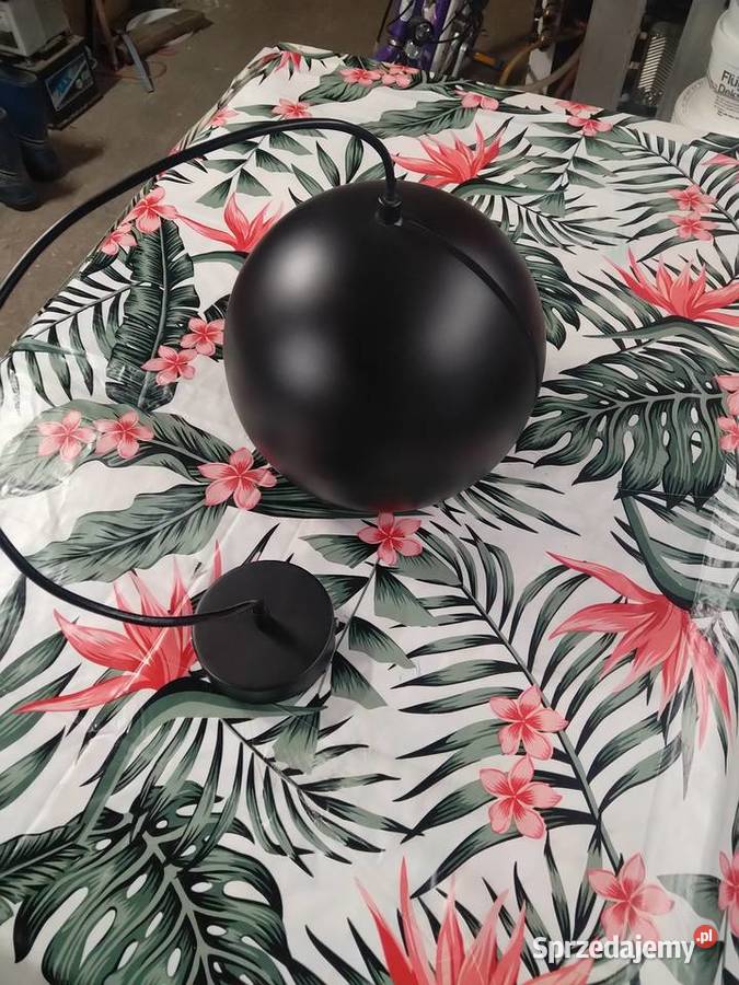 Nowoczesna lampa wisząca kula czrana e27 Lampy wiszące Izdebnik