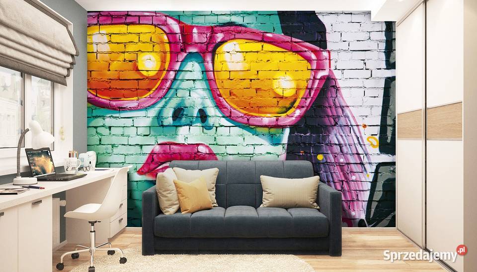 Tapeta fototapeta Grafitti mur wewnętrzne Leszno