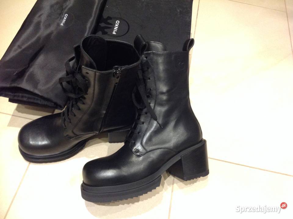Botki Skórzane Damskie PINKO 375 38 na
