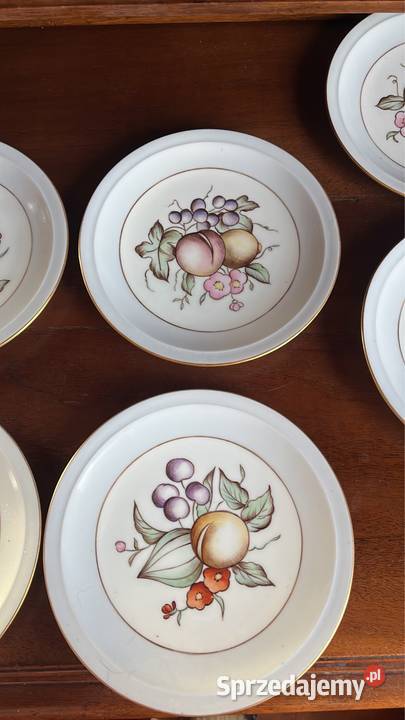 Talerz z Fabriken Porcelan Norden Owoce ręcznie pomorskie Gdańsk sprzedam