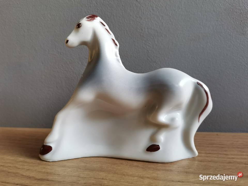Stara figurka porcelanowa Koń Katowice