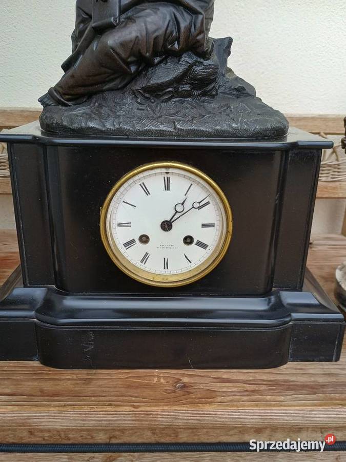 Kominkowy zegar francuski Napoleon