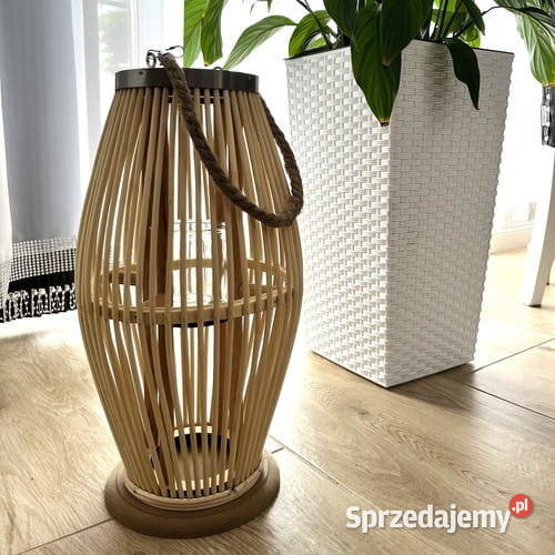Lampion bambusowy rattanowy Lampiony i latarnie