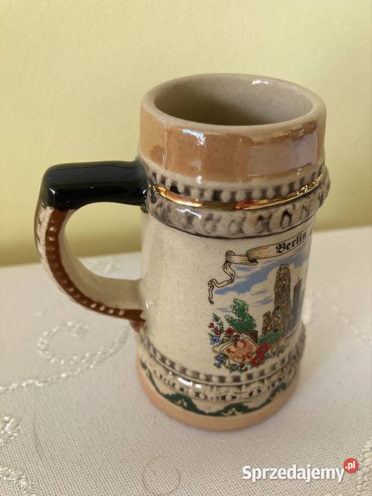 Dekoracyjny Kufel Mini Wypalany Vintage Malowany Czerwionka-Leszczyny sprzedam