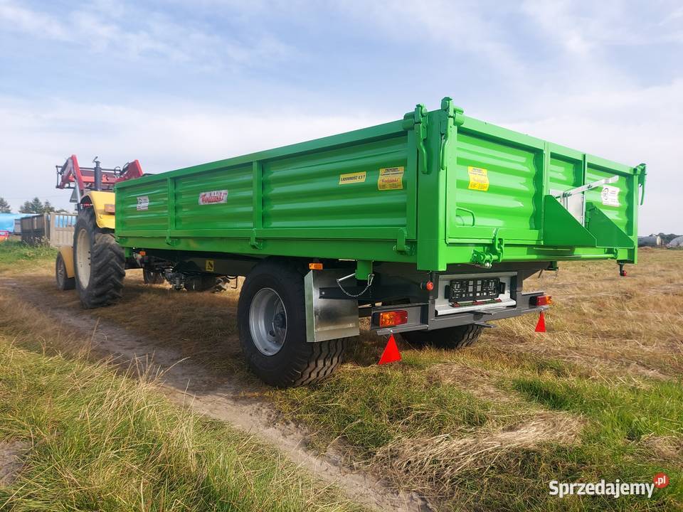 Przyczepa rolnicza wywrotka 45t HOMOLOGACJA nieuszkodzony łódzkie Bełchatów