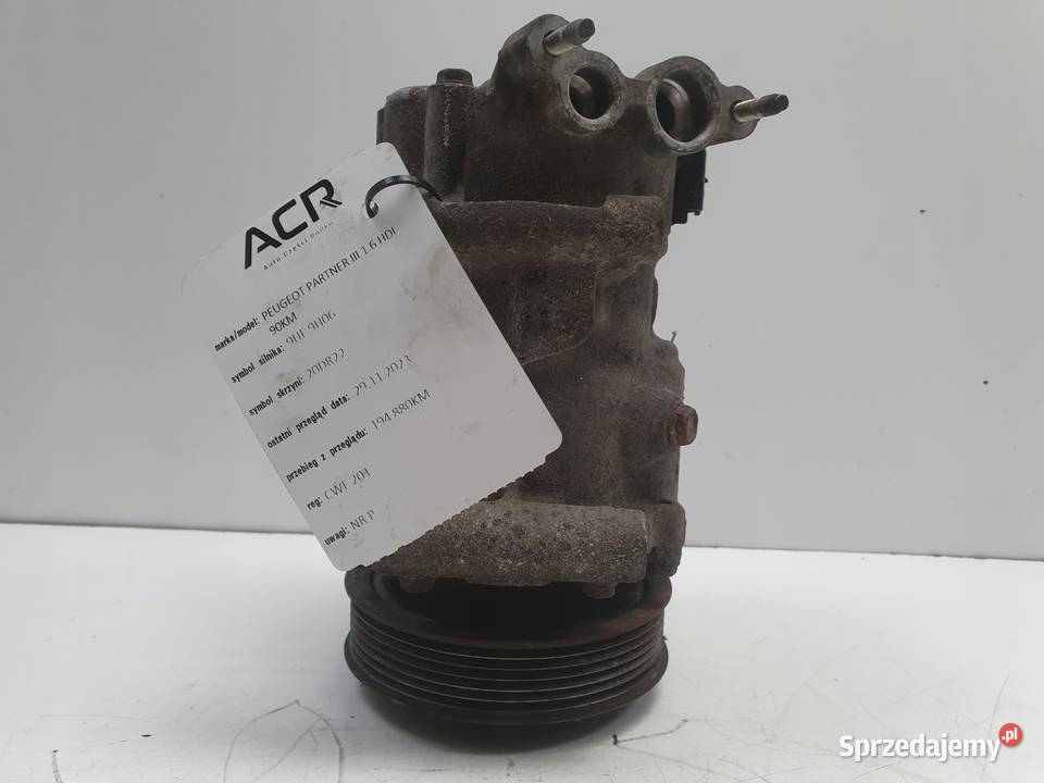 SPRĘŻARKA KLIMATYZACJI Peugeot Partner III 16 Chełm